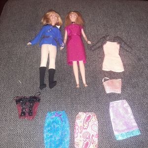 Mary Kate and Ashley Olson dolls